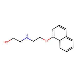 2-[[2-(1-Naphthalenyloxy)ethyl]amino]ethanol structure