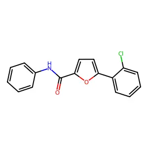 5-(2-Chlorophenyl)-N-phenyl-2-furamide structure