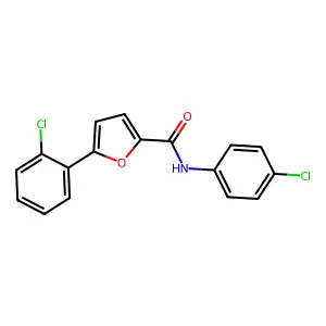 5-(2-Chlorophenyl)-N-(4-chlorophenyl)-2-furamide structure