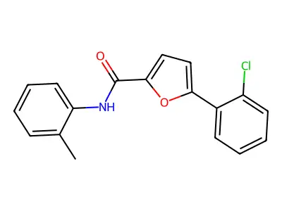 5-(2-Chlorophenyl)-N-(2-methylphenyl)-2-furamide structure
