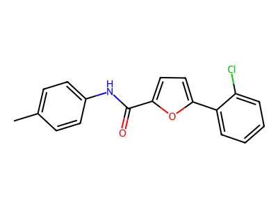 5-(2-Chlorophenyl)-N-(4-methylphenyl)-2-furamide structure