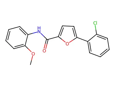 5-(2-Chlorophenyl)-N-(2-methoxyphenyl)-2-furamide structure
