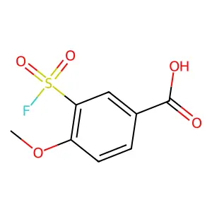 3-(Fluorosulfonyl)-4-methoxybenzoic acid structure