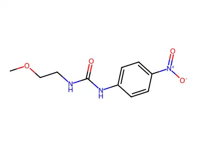 3-(2-Methoxyethyl)-1-(4-nitrophenyl)urea structure
