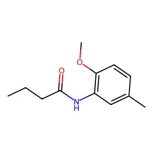 N-(2-methoxy-5-methylphenyl)butanamide structure