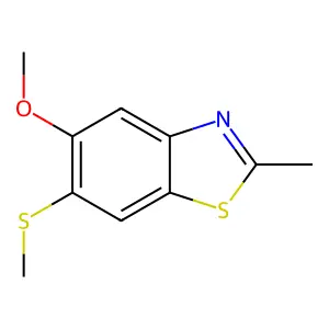 5-Methoxy-2-methyl-6-(methylthio)benzo[d]thiazole structure