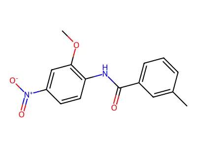 N-(2-methoxy-4-nitrophenyl)-3-methylbenzamide structure