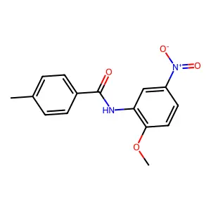 N-(2-methoxy-5-nitrophenyl)-4-methylbenzamide structure