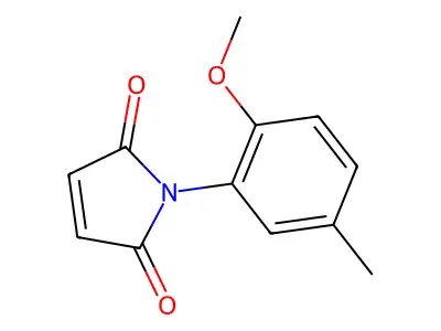1-(2-methoxy-5-methylphenyl)-1H-pyrrole-2,5-dione structure