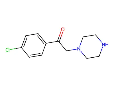 1-(4-Chlorophenyl)-2-(piperazin-1-yl)ethan-1-one structure