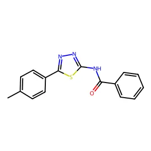 N-[5-(4-Methylphenyl)-1,3,4-thiadiazol-2-yl]benzamide structure