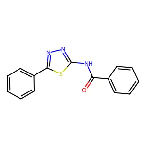 N-(5-phenyl-1,3,4-thiadiazol-2-yl)benzamide structure