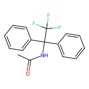 N-(1,1-Diphenyl-2,2,2-trifluoroethyl)-acetamide structure