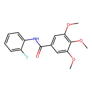 N-(2-Fluorophenyl)-3,4,5-trimethoxybenzamide structure