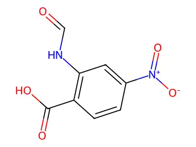 2-Formamido-4-nitrobenzoic acid structure