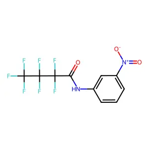 Butanamide, N-(3-nitrophenyl)-2,2,3,3,4,4,4-heptafluoro- structure