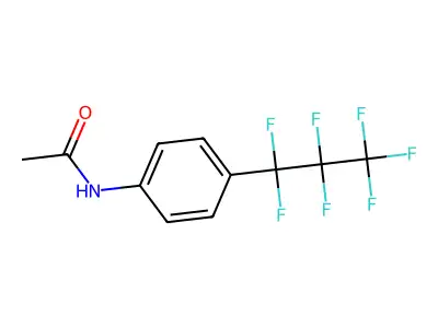 N-[4-(Heptafluoropropyl)phenyl]acetamide structure