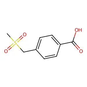 4-(Methanesulfonylmethyl)benzoic acid structure