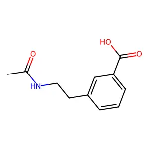 3-(2-Acetamidoethyl)benzoic acid structure
