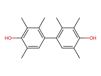 2,2',3,3',5,5'-Hexamethyl(1,1'-biphenyl)-4,4'-diol structure