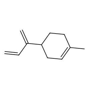 1-Methyl-4-(1-methyleneallyl)cyclohexene structure