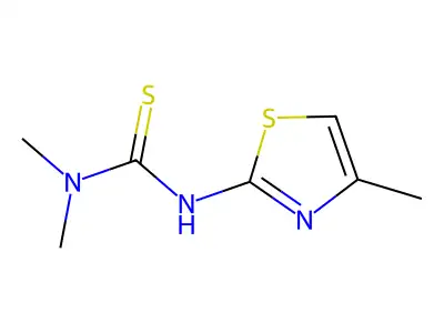 N,N-Dimethyl-N'-(4-methyl-1,3-thiazol-2-yl)thiourea structure