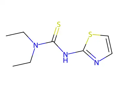 1,1-Diethyl-3-[2-thiazolyl]thiourea structure