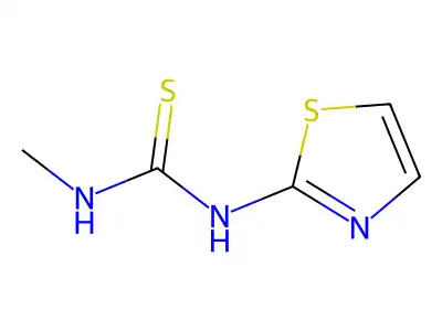 Urea, 1-methyl-3-(2-thiazolyl)-2-thio- structure