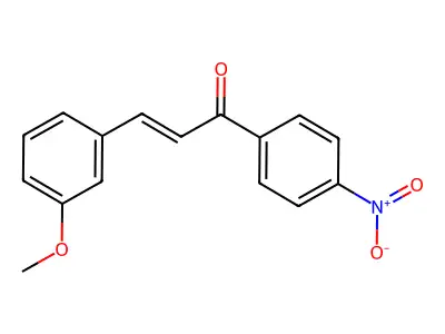3-(3-Methoxyphenyl)-1-(4-nitrophenyl)prop-2-en-1-one structure