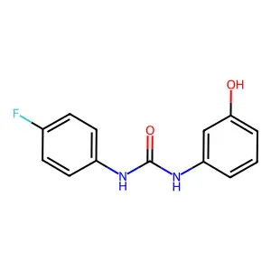 1-(4-Fluorophenyl)-3-(3-hydroxyphenyl)urea structure