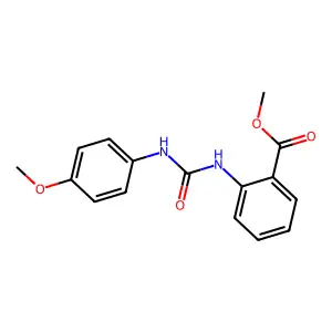 Methyl 2-{[(4-methoxyphenyl)carbamoyl]amino}benzoate structure
