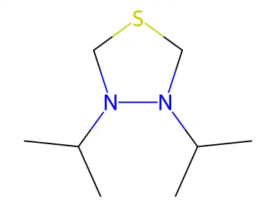 3,4-Di(propan-2-yl)-1,3,4-thiadiazolidine structure