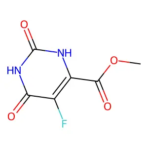 Methyl 5-fluoro-2,6-dioxo-1,2,3,6-tetrahydropyrimidine-4-carboxylate structure