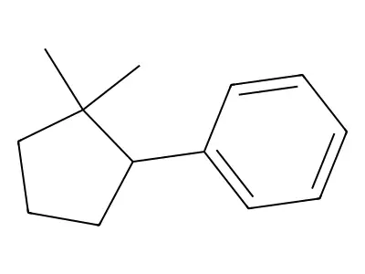 Benzene, (2,2-dimethylcyclopentyl)- structure
