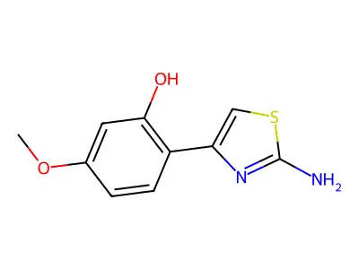 2-(2-Amino-1,3-thiazol-4-yl)-5-methoxyphenol structure