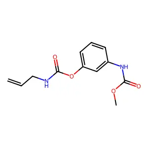 [3-(methoxycarbonylamino)phenyl] N-prop-2-enylcarbamate structure