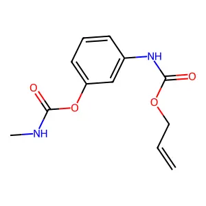 [3-(prop-2-enoxycarbonylamino)phenyl] N-methylcarbamate structure