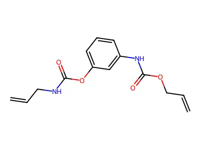 [3-(prop-2-enoxycarbonylamino)phenyl] N-prop-2-enylcarbamate structure