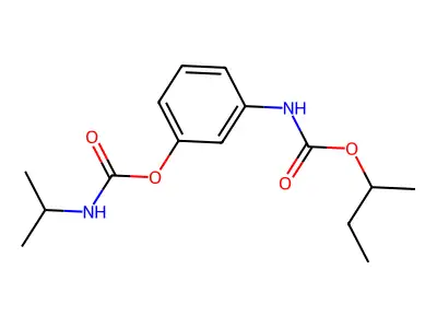 [3-(butan-2-yloxycarbonylamino)phenyl] N-propan-2-ylcarbamate structure