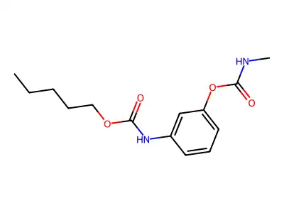 [3-(pentoxycarbonylamino)phenyl] N-methylcarbamate structure