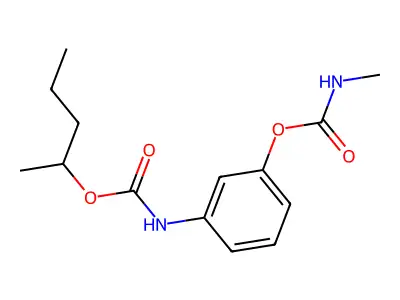 [3-(pentan-2-yloxycarbonylamino)phenyl] N-methylcarbamate structure