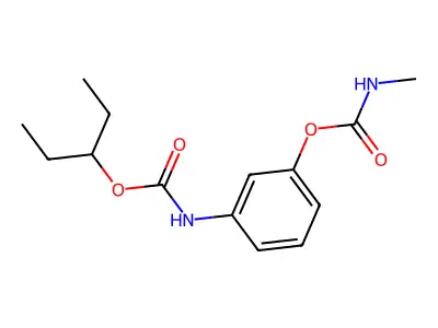[3-(pentan-3-yloxycarbonylamino)phenyl] N-methylcarbamate structure
