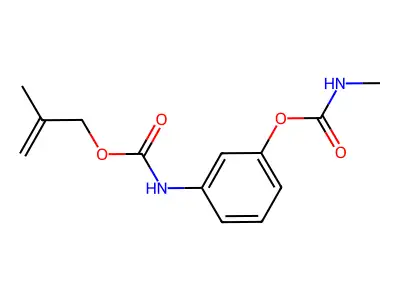 [3-(2-methylprop-2-enoxycarbonylamino)phenyl] N-methylcarbamate structure