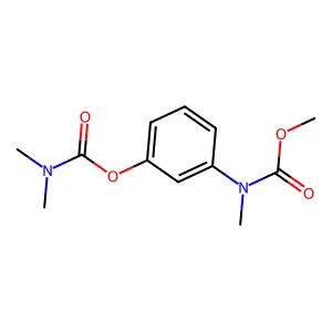 Carbanilic acid, m-hydroxy-N-methyl-, methyl ester, dimethylcarbamate (ester) structure