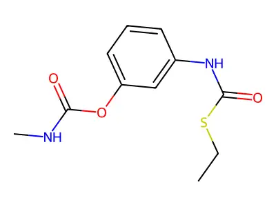 [3-(ethylsulfanylcarbonylamino)phenyl] N-methylcarbamate structure