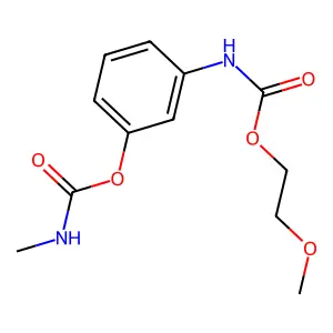 Carbanilic acid, m-hydroxy-, 2-methoxyethyl ester, methylcarbamate structure