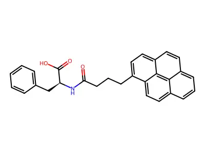 4-(1-Pyrenyl)butyryl-Phe-OH structure