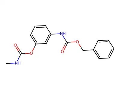 [3-(phenylmethoxycarbonylamino)phenyl] N-methylcarbamate structure