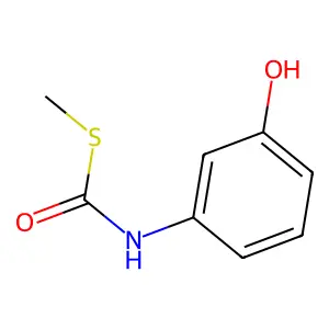 Carbamothioic acid, (3-hydroxyphenyl)-, S-methyl ester structure