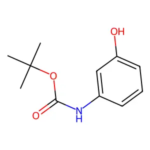 tert-butyl N-(3-hydroxyphenyl)carbamate structure
